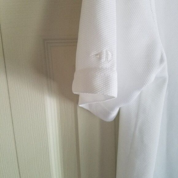 Grand Slam Performance White Textured Golf Polo - Picture 7 of 8